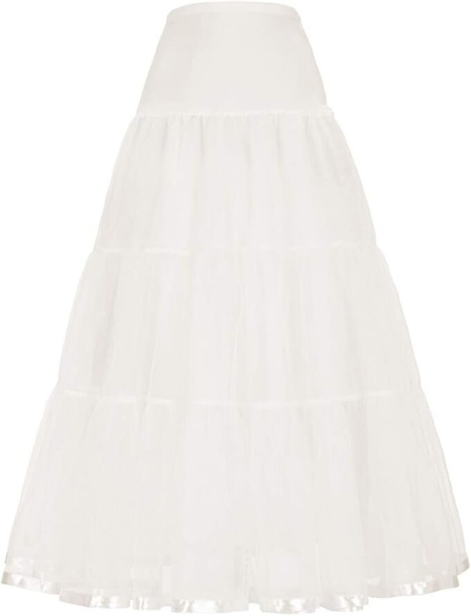 GRACE KARIN 50s Petticoat Unterrock Vintage Reifrock für Rockabilly Kleid Brautkleid CL421