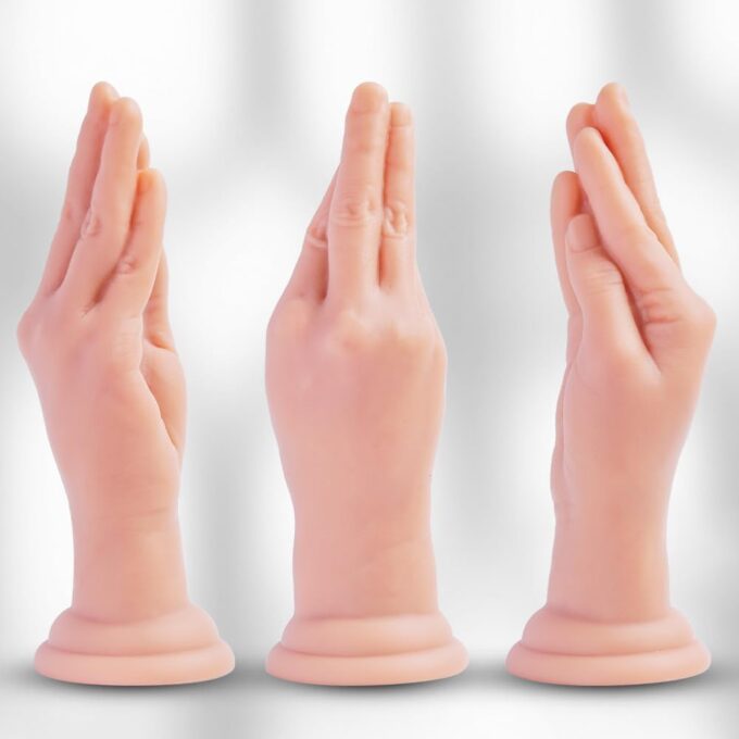 Realistischer Handdildo 24,5 cm großer flüssigem Silikon-Fisting-Dildo mit leistungsstarkem Saugnapf Monsterfetter Faustdildo für vaginale und anale Sexspielzeug für weibliches Vergnügen – Bild 5
