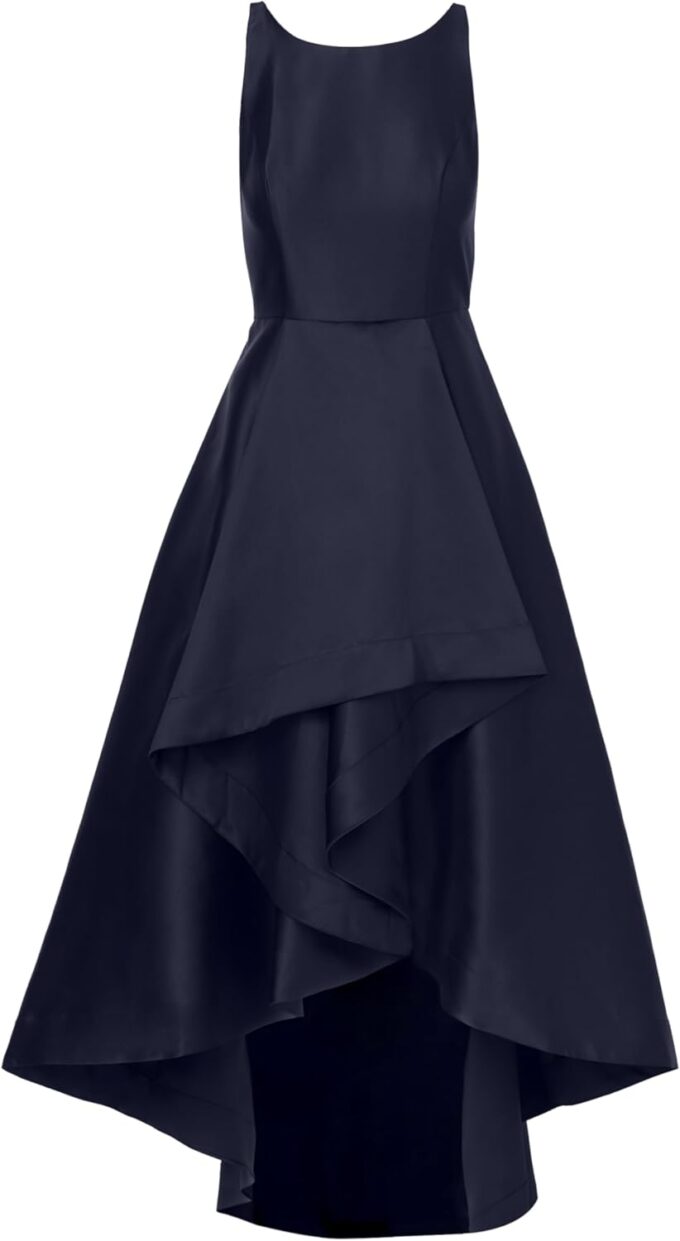 Adrianna Papell Women's Mikado High Low Gown – Bild 5