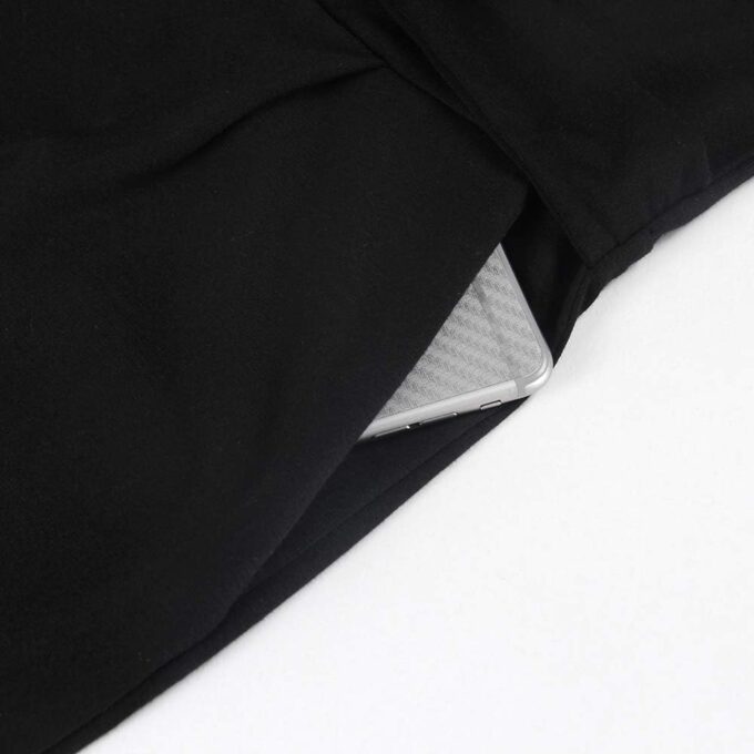PALINDA Damen gestreiftes elegantes kurzärmeliges Kleid für die Arbeit lässig Bleistiftkleid mit Gürtel – Bild 6