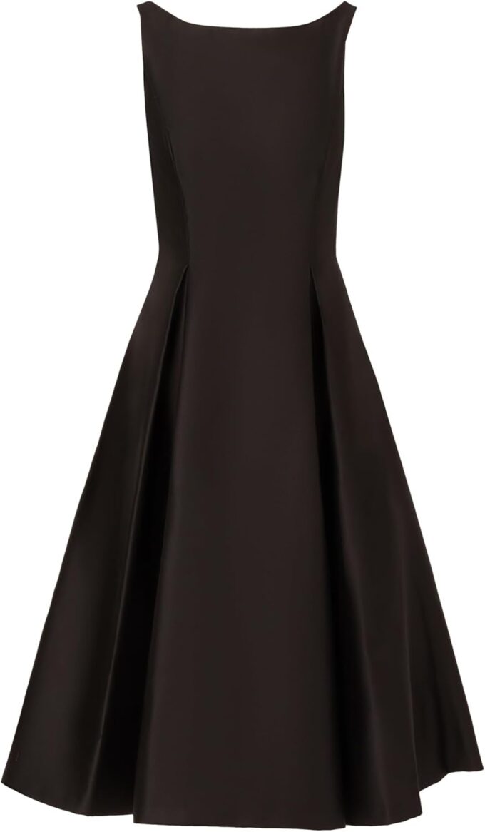 Adrianna Papell Women's Sleeveless Mid-Length Party Dress with V-Back