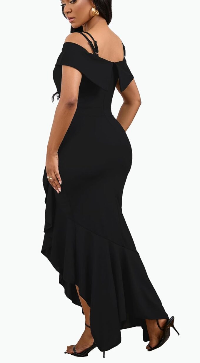 2025 Women's Sexy Elegant Formal Dress Sleeveless Wedding Guest Bride Dresses – Bild 3