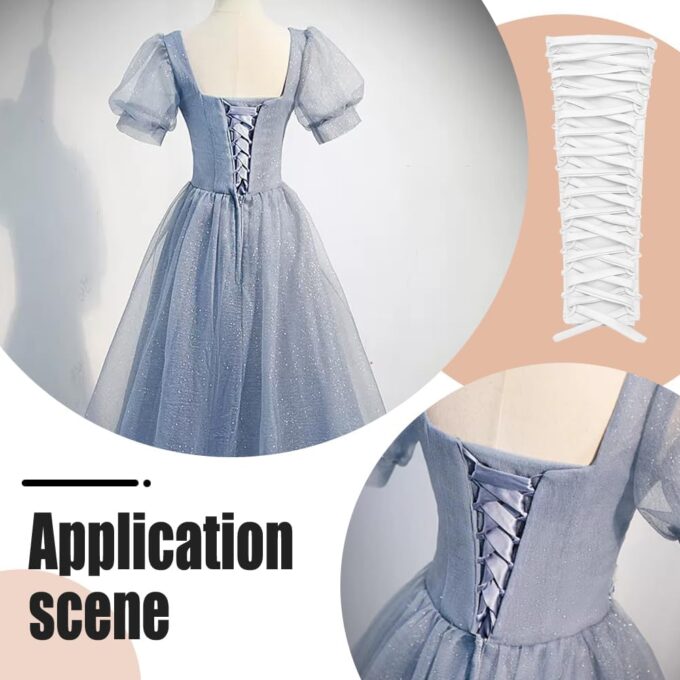 nbeads Korsett Kit Kleid Reißverschluss Ersatz, Korsett-Rückenset Mit Verstellbarer Passform Für Formelle Ballkleider – Bild 6