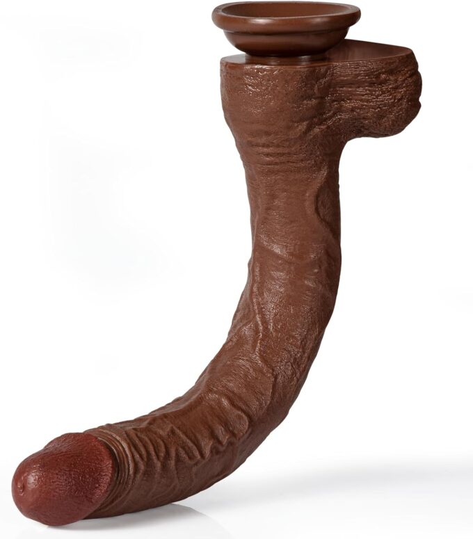 38 cm Dildo mit starkem Saugnapf, Sexspielzeug für Frauen, weicher, lebensechter Analdildo, Erwachsenenspielzeug in Monstergröße für Männer, langer G-Punkt-Stimulator mit Kugeln – Bild 6