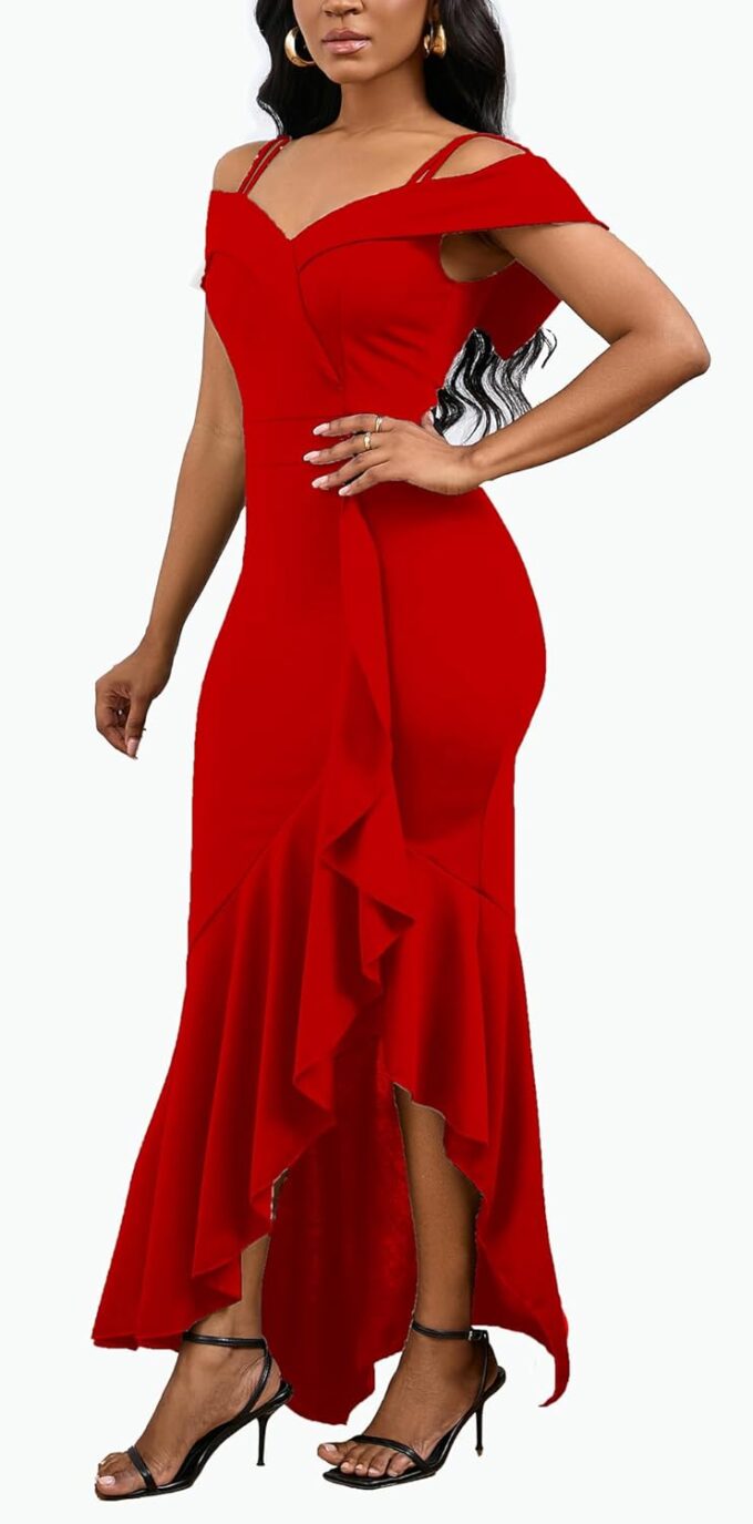 2025 Women's Sexy Elegant Formal Dress Sleeveless Wedding Guest Bride Dresses – Bild 2