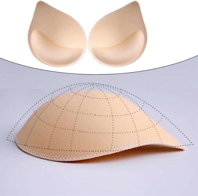 Perfeclan 1 Paar Bra -Pads Einsätze Abnehmbare geteilte weiche Schwamm atmungsaktiven Brustpolster – Bild 8