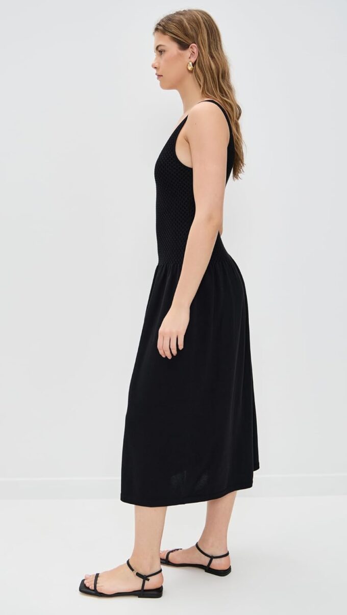 Theory Damen Texture Dress Lässiges Kleid – Bild 4