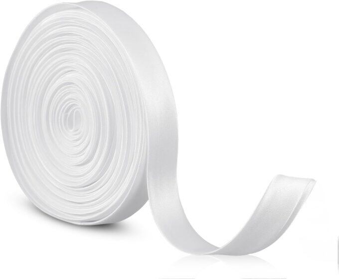 Xthrotsenk 10M Verstellbare Schnürkordel-Korsettband Zum Ersetzen Damen Raffhalter Für Hochzeit Brautkleid Schnürbändern von Reißverschlüssen Oder Knöpfen, Weiß