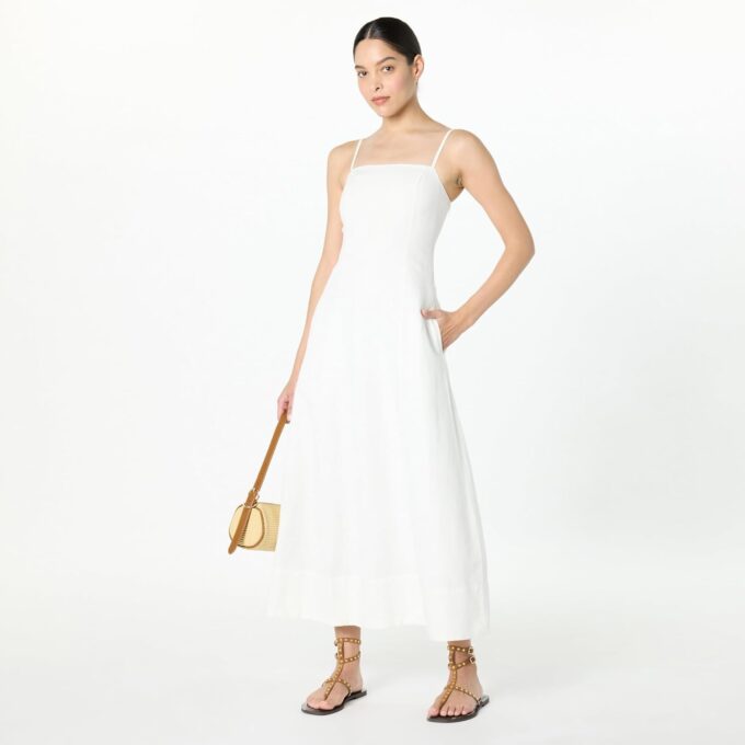 The Drop Women's Daphne Square Neck Linen Maxi Dress – Bild 4