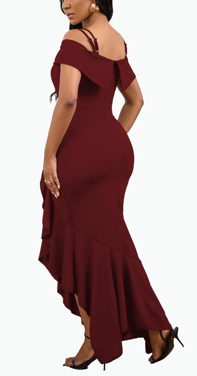 2025 Women's Sexy Elegant Formal Dress Sleeveless Wedding Guest Bride Dresses – Bild 3