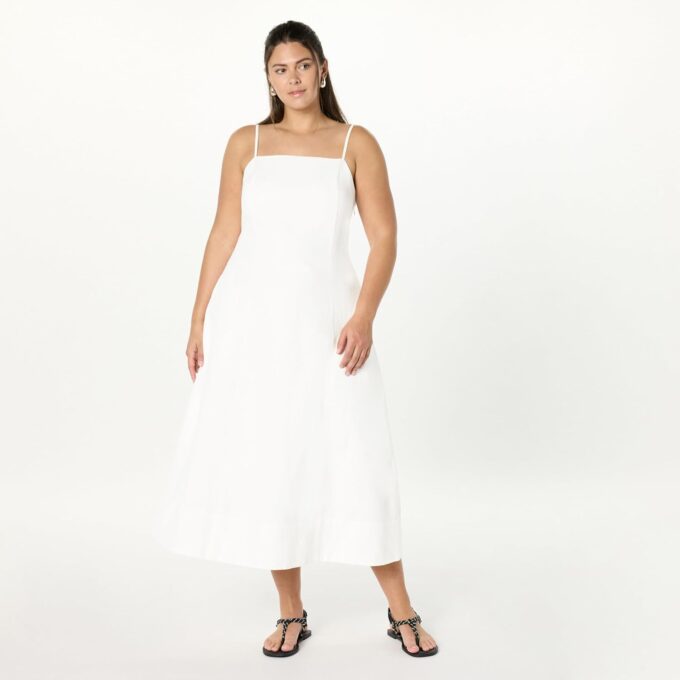 The Drop Women's Daphne Square Neck Linen Maxi Dress – Bild 5