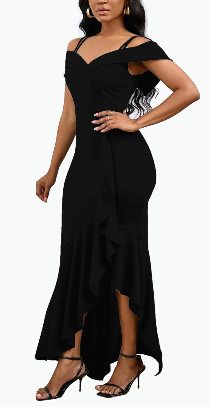 2025 Women's Sexy Elegant Formal Dress Sleeveless Wedding Guest Bride Dresses – Bild 2