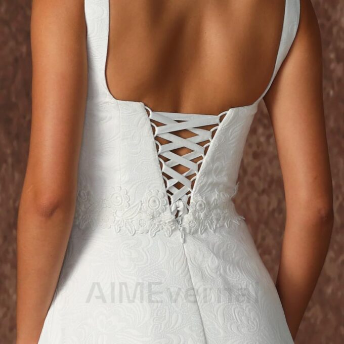 Bridal Gowns Elegant Royal Style Simple Wedding Dress Women's Cocktail Dress Sexy Maxi Skirt Guest Wedding Dresses – Bild 2