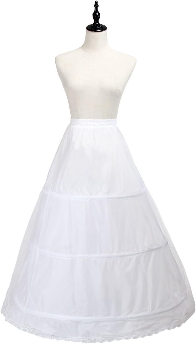 TUKA Reifrock 3 Ring verstellbar, Underskirt Unterrock, Petticoat Krinoline, verfügbar Größen, TKB0005 – Bild 9