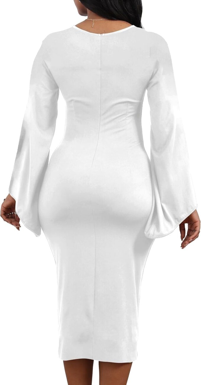 SeNight Sexy ärmelloser Badeanzug für Damen, langes Strand-Bikinikleid, transparent, gehäkelt – Bild 2