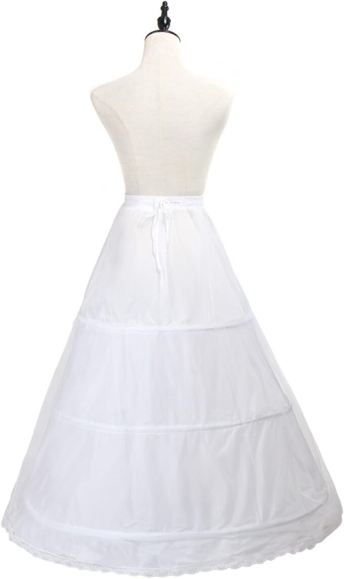 TUKA Reifrock 3 Ring verstellbar, Underskirt Unterrock, Petticoat Krinoline, verfügbar Größen, TKB0005 – Bild 3