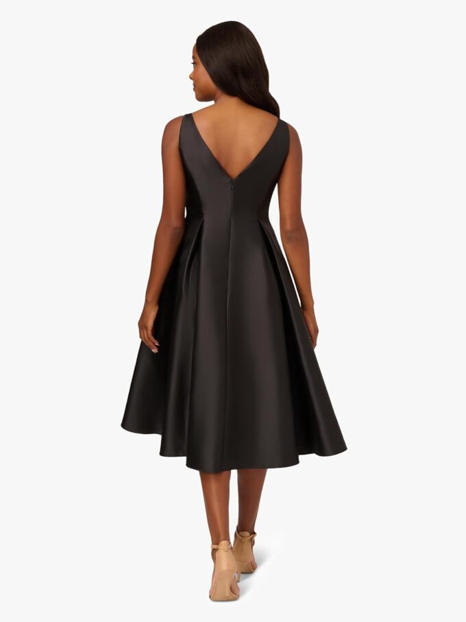 Adrianna Papell Women's Sleeveless Mid-Length Party Dress with V-Back – Bild 4