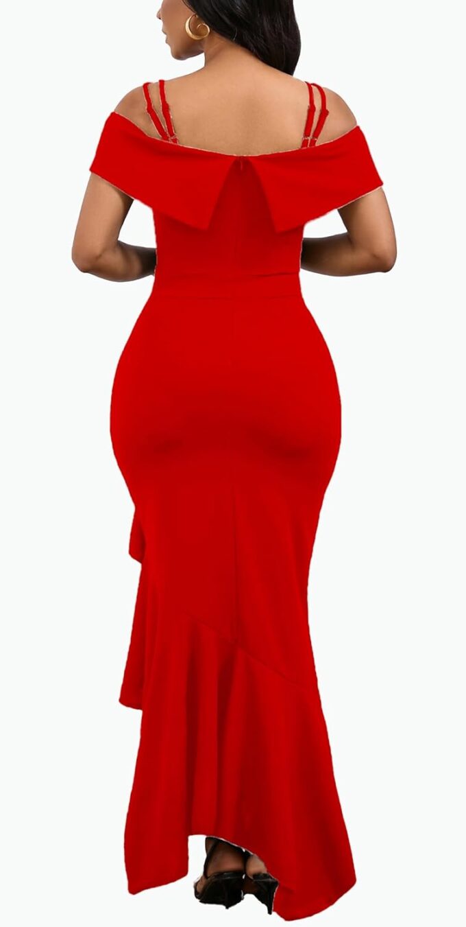 2025 Women's Sexy Elegant Formal Dress Sleeveless Wedding Guest Bride Dresses – Bild 3