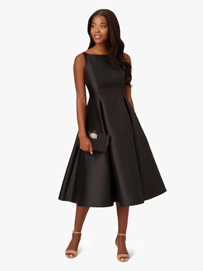 Adrianna Papell Women's Sleeveless Mid-Length Party Dress with V-Back – Bild 3