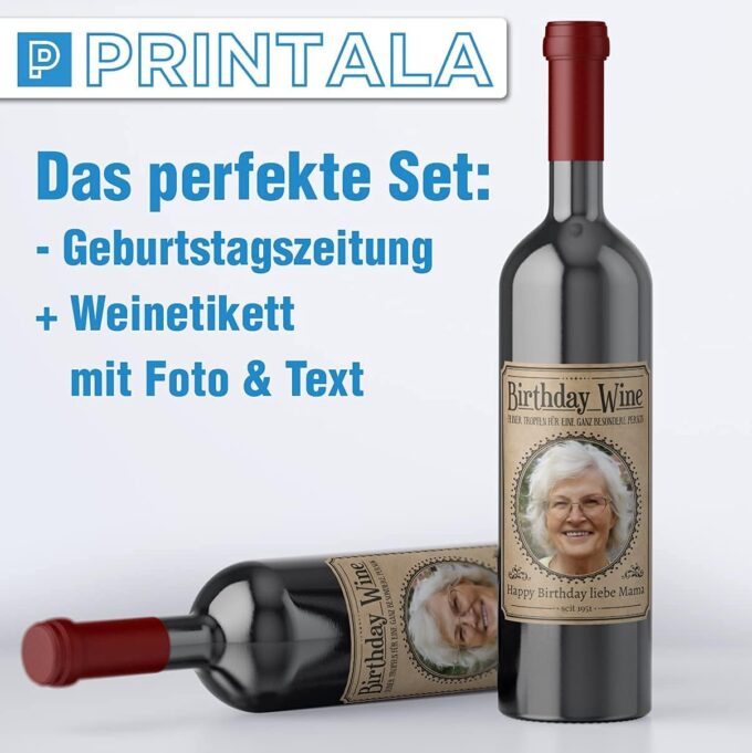 PRINTALA Geburtstagszeitung - personalisiert mit Deinem Text & Foto | Jahrgang nach Wahl | Posterdruck (1951) – Bild 4