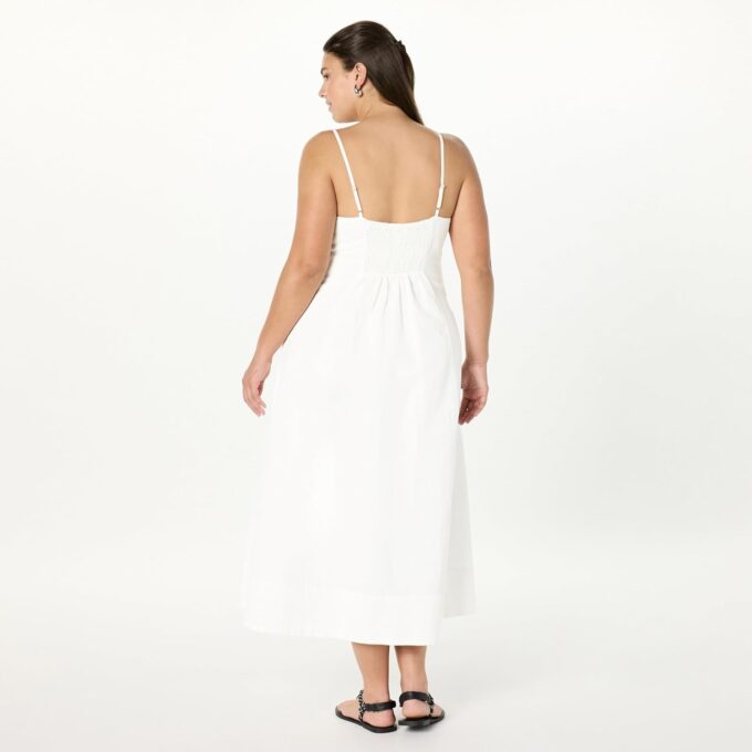 The Drop Women's Daphne Square Neck Linen Maxi Dress – Bild 6