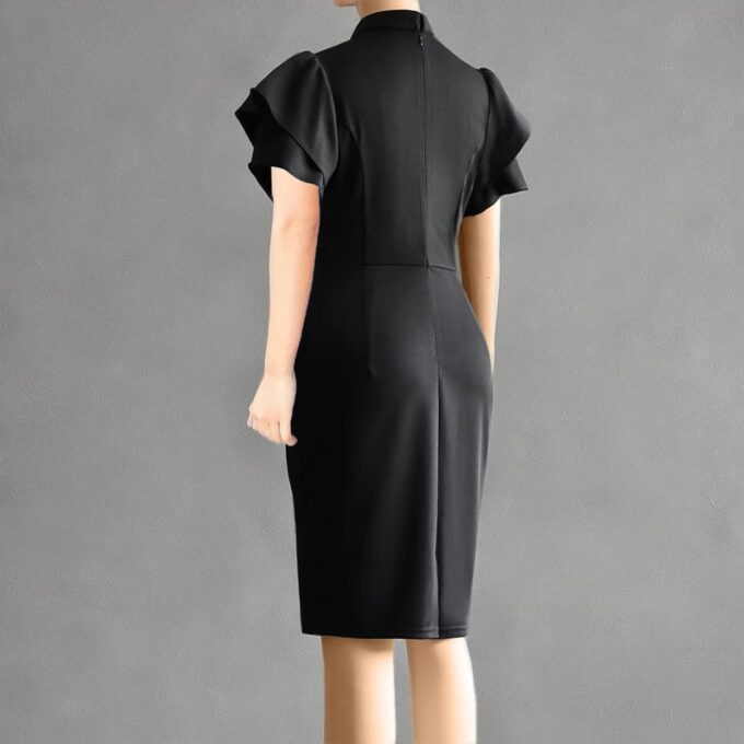 Damen Kurzarm Kleider Sommer Casual Swing Lose Kleid – Bild 7