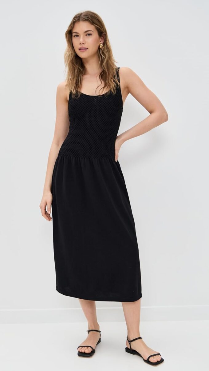 Theory Damen Texture Dress Lässiges Kleid – Bild 5