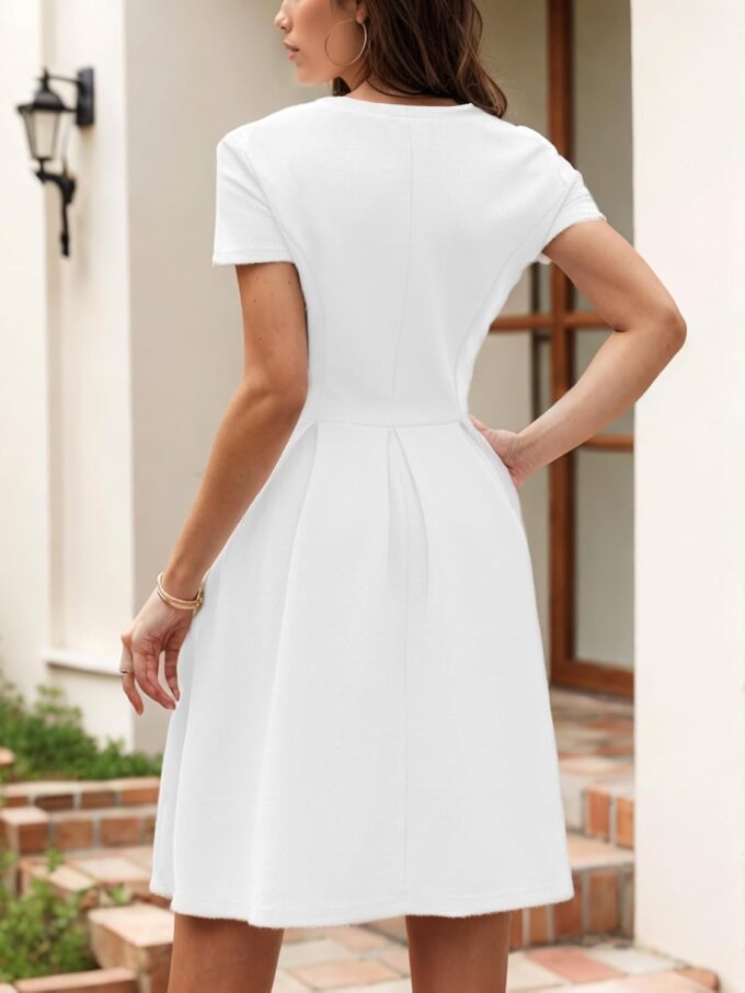 oxiuly Summer Dresses for Women 2024 Party Church Bridesmaid Graduation Dress with Pockets S253 – Bild 2