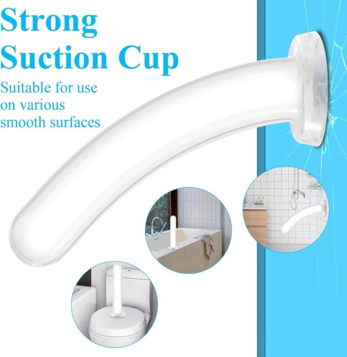 19 cm klarer Dildo mit starkem Saugnapf, Prostata-Massager für Männer, Anal Plug Penis für Frauen, Vagina Sexspielzeug für Erwachsene, weicher Jelly-Dildo – Bild 4