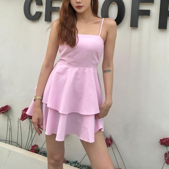 BNGD Women's Backless Bow Tie Short Dress 2025 Summer Models Sexy Halter Dresses Homecoming Dresses – Bild 3