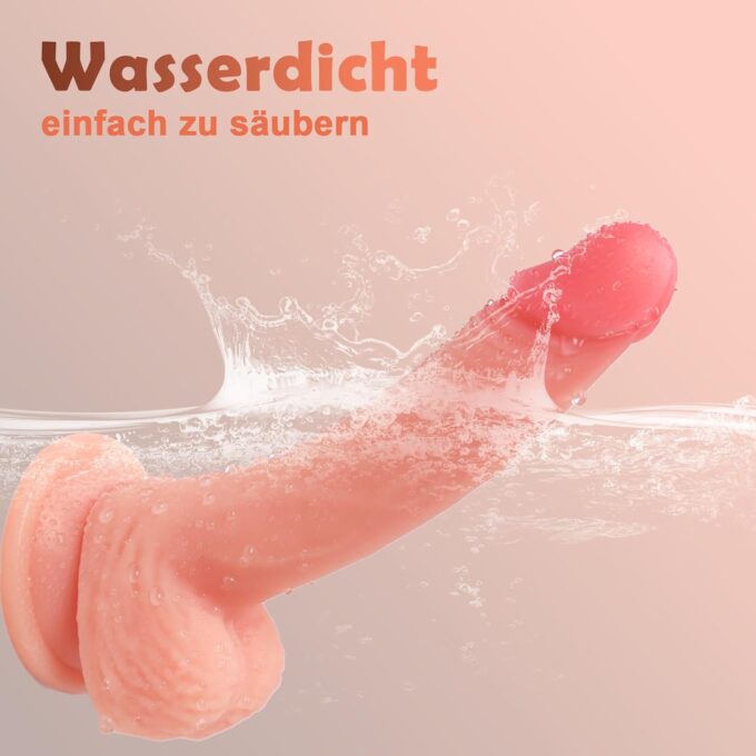 16.5cm Realistischer Penis Anal Dildo, Weiche Mini Silikon Dildo mit Starkem Saugnapf, natur didloschwanz für frauen, G-Punkt Stimulator Sexspielzeug analdilos für Anfänger Paare Männer – Bild 5