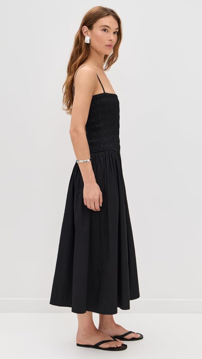 Madewell Women's Poplin Smocked Maxi Dress – Bild 4