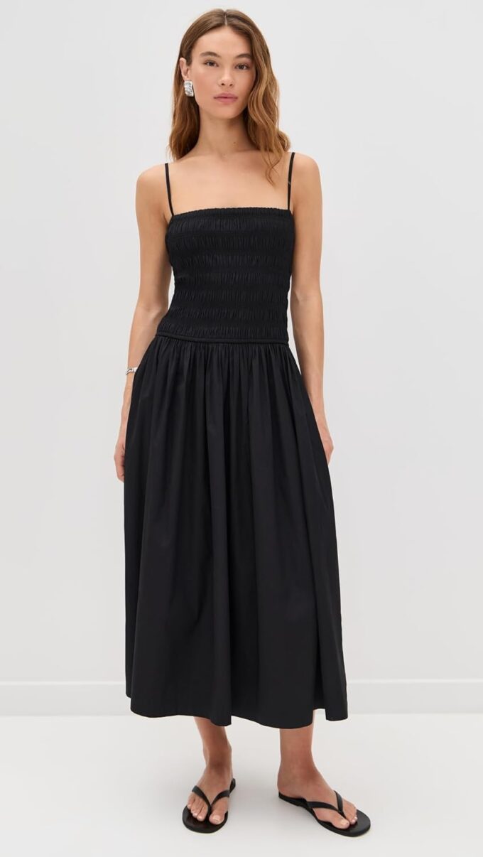Madewell Women's Poplin Smocked Maxi Dress – Bild 2