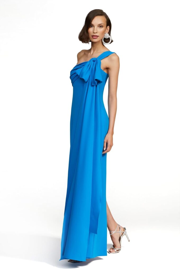 H HALSTON Women's Olivia Gown in Crepe – Bild 3