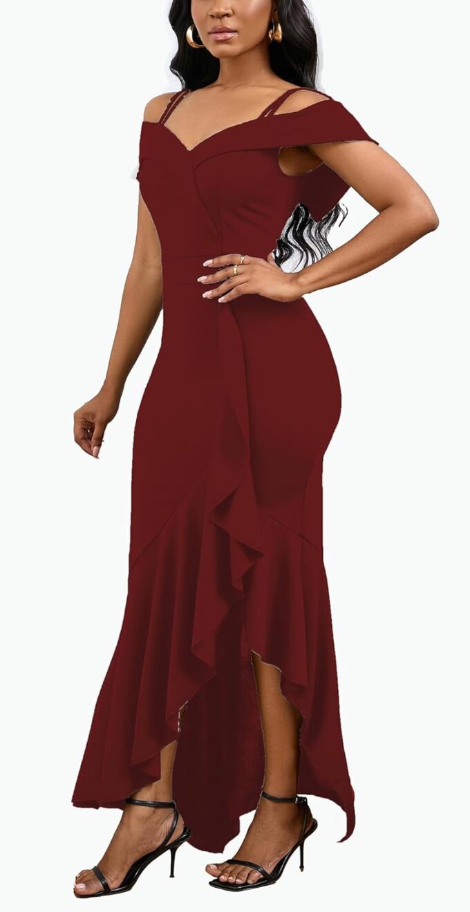 2025 Women's Sexy Elegant Formal Dress Sleeveless Wedding Guest Bride Dresses – Bild 2