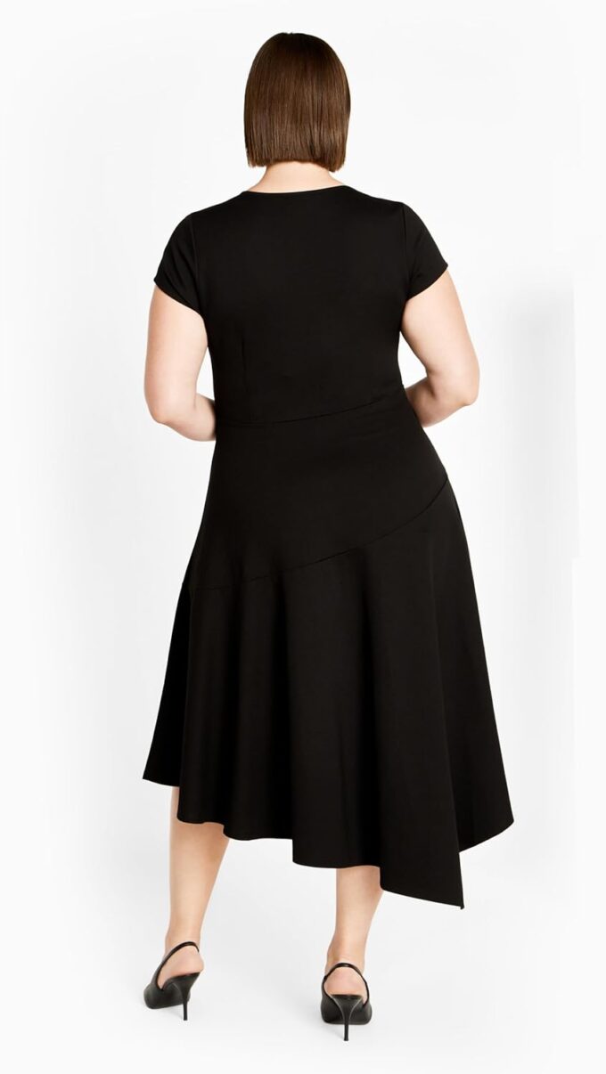 City Chic Damen Citychic Plus Size Dress Ponte Flare Kleid – Bild 4