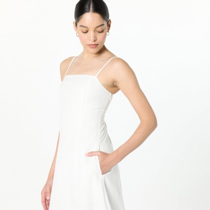 The Drop Women's Daphne Square Neck Linen Maxi Dress – Bild 3