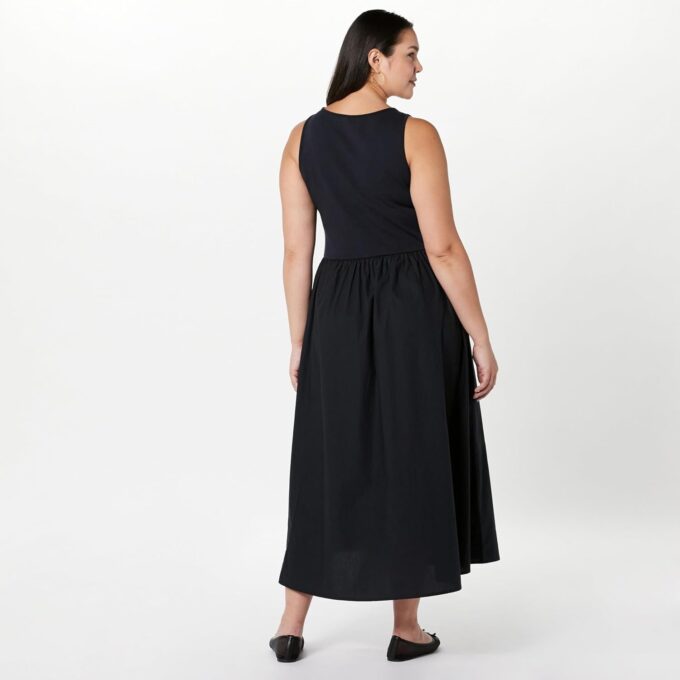 The Drop Women's Dia Mixed Fabric Midi Tank Dress – Bild 6