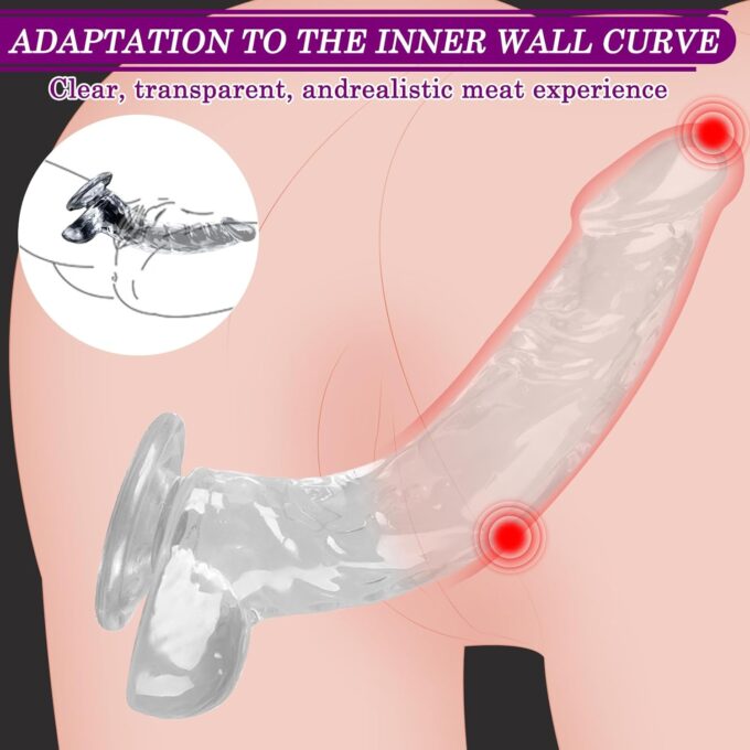 2024-Neu Gebogener Dildos Realistischer Dildo mit Saugnapf,Diloschwanz für Frauen,Analdilos Herren,Anal Dildo Anal Plug Analspielzeuge,Analplug für Männer,Sexspielzeug für Paare Extrem Sex (S) – Bild 3