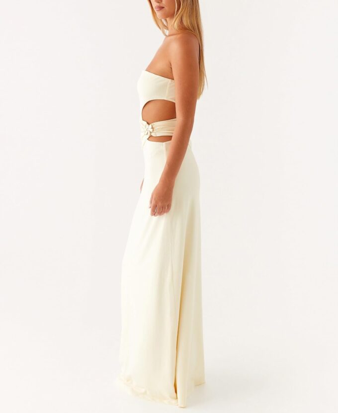 Sexy Cut Out Maxi Dress for Women 2025 Spaghetti Strap Backless Bodycon Dress Y2k Hollow Sleeveless Porm Long Dress – Bild 5