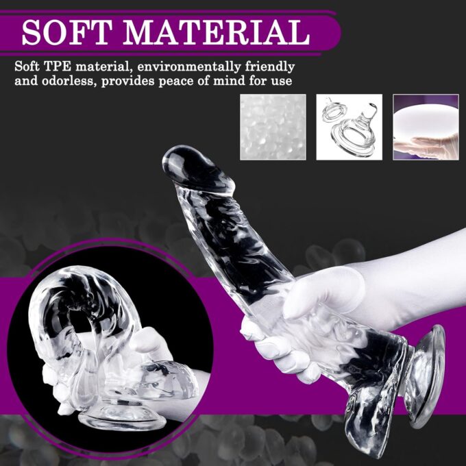 2024-Neu Gebogener Dildos Realistischer Dildo mit Saugnapf,Diloschwanz für Frauen,Analdilos Herren,Anal Dildo Anal Plug Analspielzeuge,Analplug für Männer,Sexspielzeug für Paare Extrem Sex (S) – Bild 4