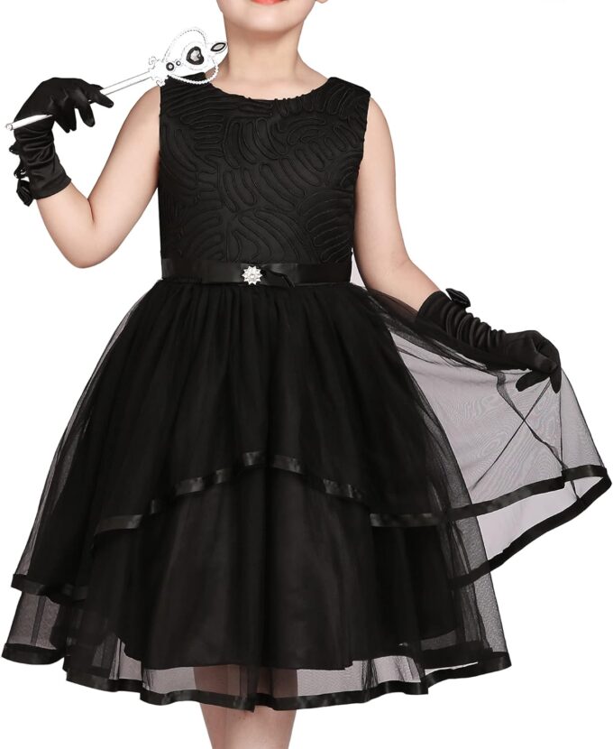 Sunny Fashion Mädchen Kleid Blume Blau Belted Hochzeit Party Brautjungfer Gr. 98-146