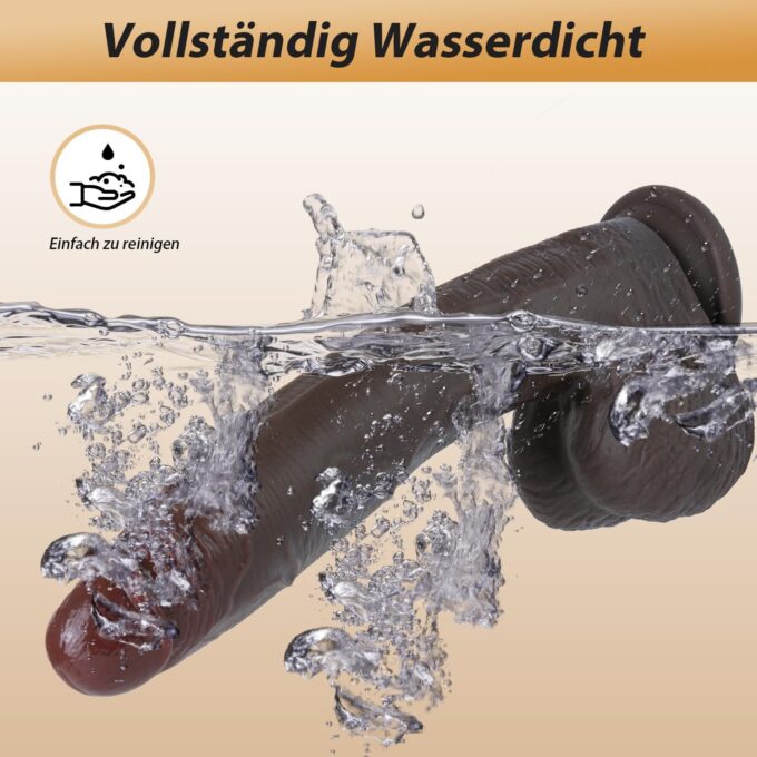 Feelip 29 cm Realistischer Black Dildo Anal, Silikon Dildos mit Starkem Saugnapf Sex Spielzeug für Die Frau Penis Analdildo, Männer XXL Dildo Groß Sex Toy Diloschwanz für Frauen Sex Spielzeug – Bild 6