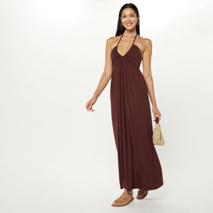 The Drop Women's Kapri Gathered Halter Dress – Bild 4