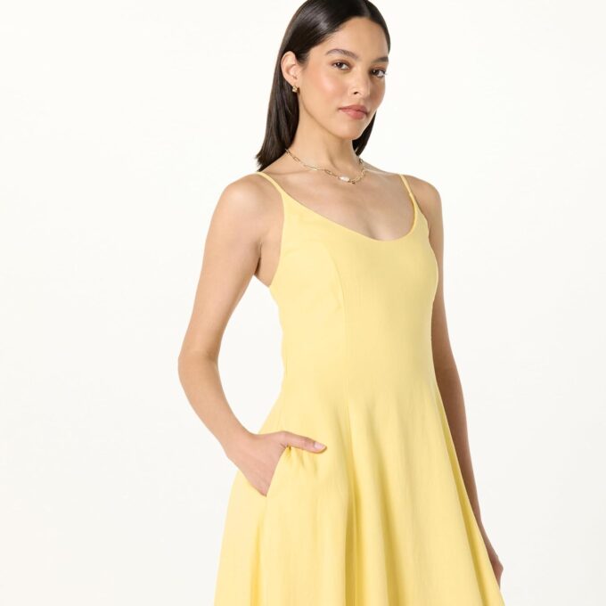 The Drop Women's Luna Scoop Neck Linen Maxi Dress – Bild 3