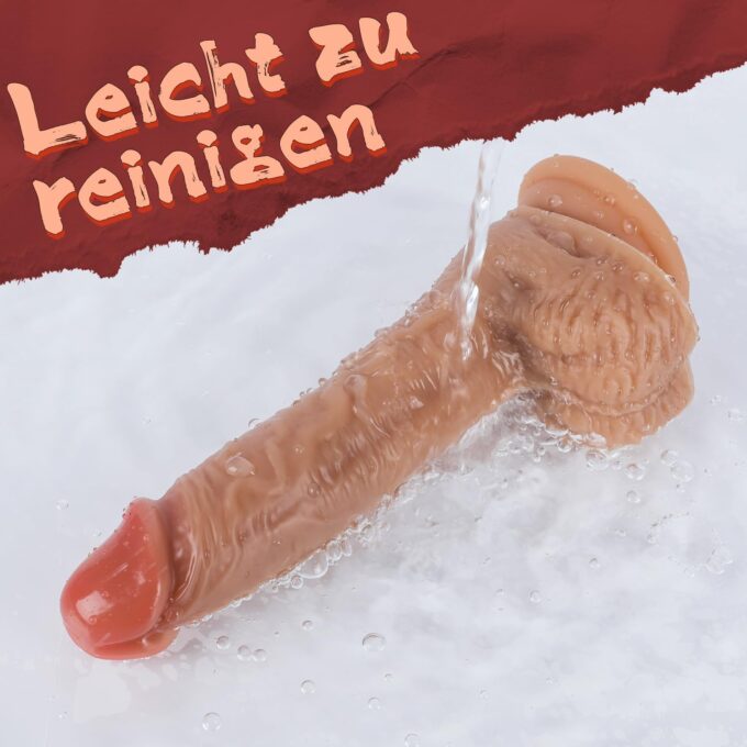 Realistischer Dildo - Silikon Dildos Realistischer Penis mit Starker Saugnäpfe Dildo Stimulate G-Punkt Anal Dildo Analdildo Anal Plug Sex Toy Erotisches Sexspielzeug für Frauen Männer Couples Adults – Bild 7