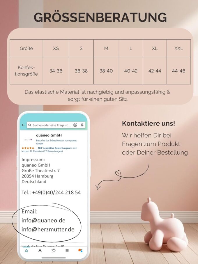 Herzmutter Umstandskleid festlich - Schwangerschaftskleid mit Spitze - Elegant - Hochzeit - besondere Anlässe - Kurzarm - 6200 – Bild 4