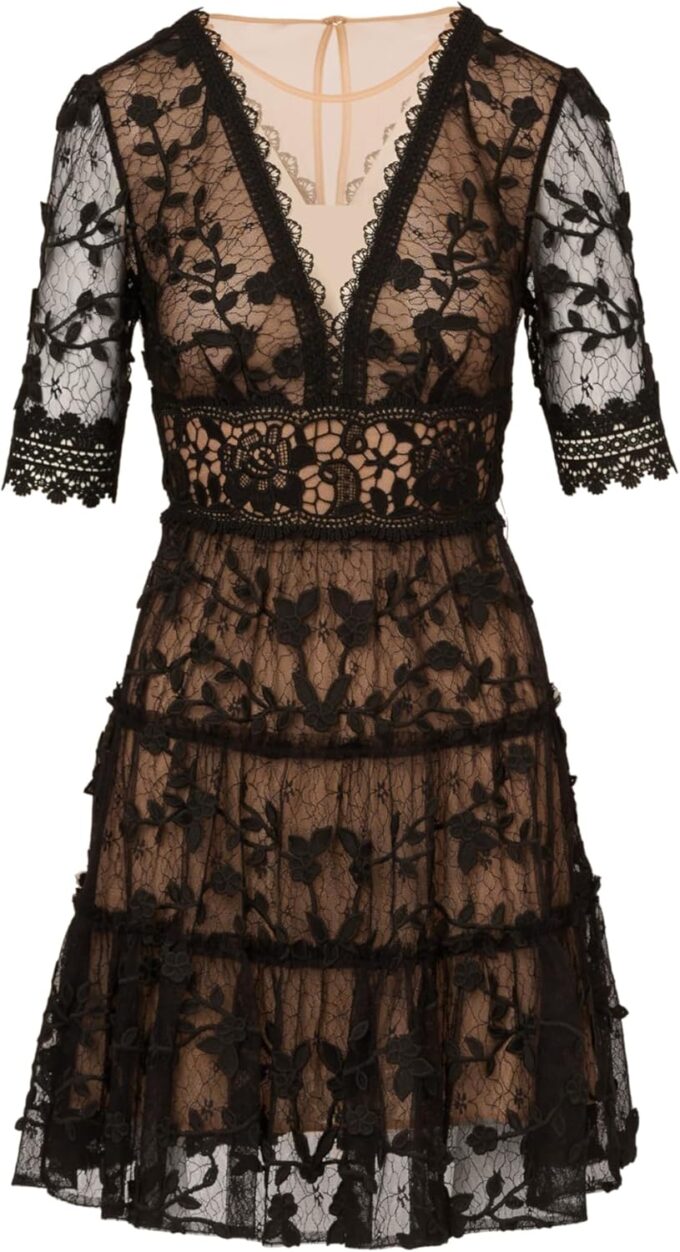 Adrianna Papell Women's Lace Embroidery Dress – Bild 5