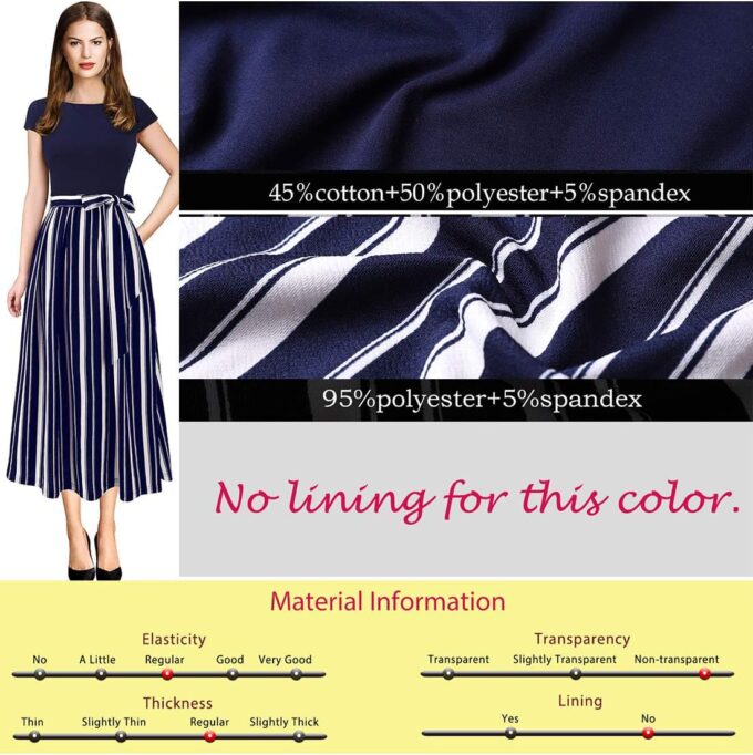 VFSHOW Elegantes Damenkleid mit Reißverschluss vorne, für Arbeit, Büro, Party, Etuikleid – Bild 6
