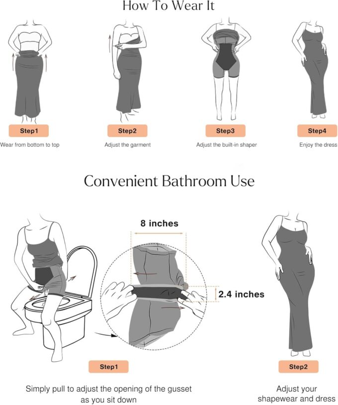 Popilush Summer Dresses for Women 2025 - Club Dress Cocktail Shapewear Mini Dress Spaghetti Straps Dinner Date Night Bodycon – Bild 5
